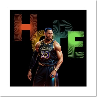 lebron james hope Posters and Art